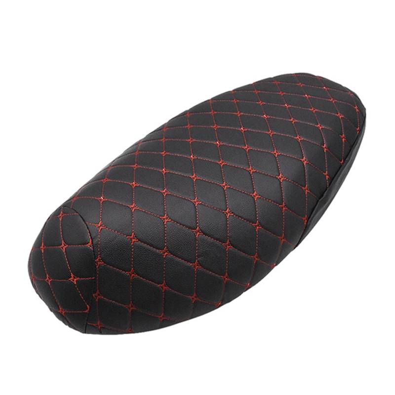 Motorrad Sitzbezug Motorrad Sitzkissenbezug Zubehör Schutz Schutz Atmungsaktiv Flexible Lagerung Anti-Rutsch PU Leder Für Roller von TJKIB