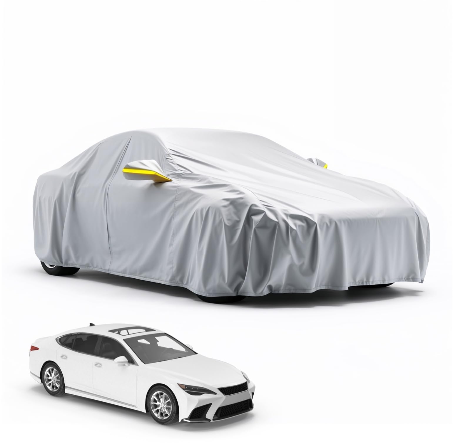 Autoplane Abdeckplane - Auto Abdeckung & universale Autoschutzhülle - Autogarage - Car Cover - wasserdicht & wetterfeste Autoplane - 430 * 175 * 150 cm von TK Gruppe Timo Klingler