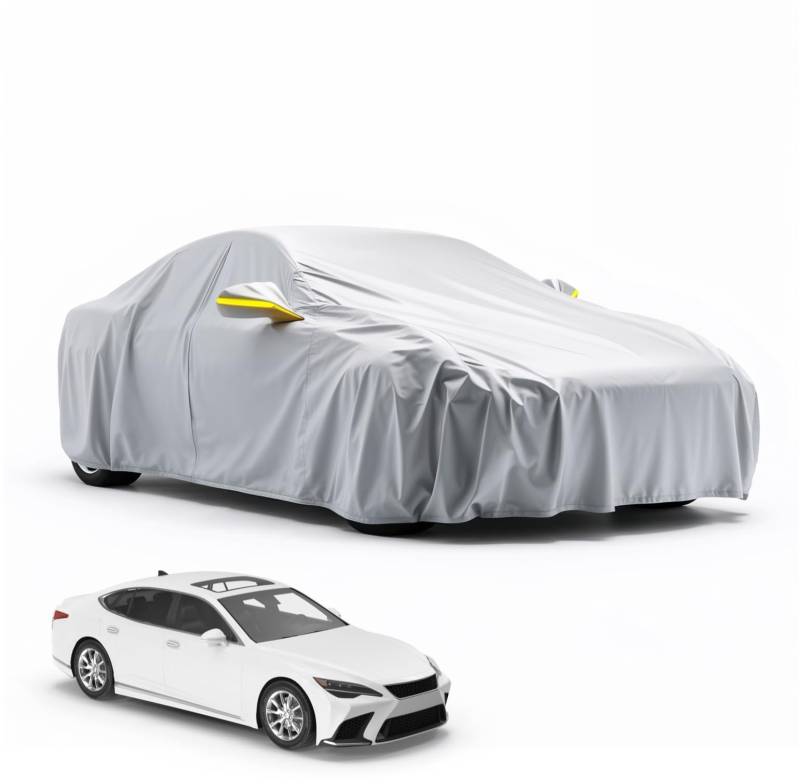 Autoplane Abdeckplane - Auto Abdeckung & universale Autoschutzhülle - Autogarage - Car Cover - wasserdicht & wetterfeste Autoplane - 430 * 175 * 150 cm von TK Gruppe Timo Klingler
