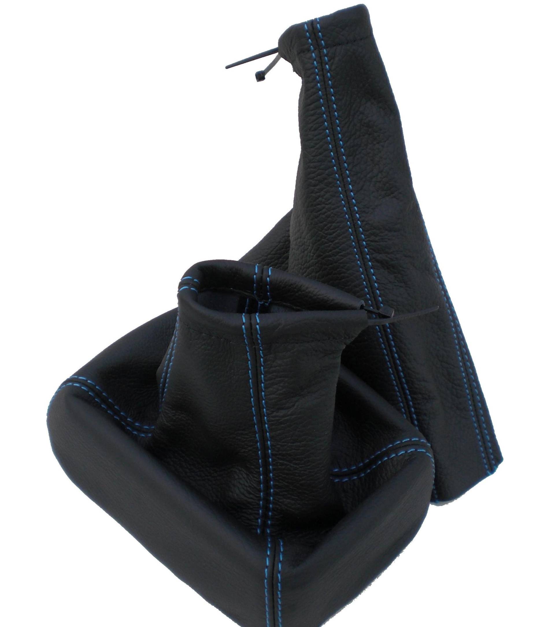 SCHALTSACK + HANDBREMSMANSCHETTE Echt Leder - Naht Blau SCHALTSACK + HANDBREMSMANSCHETTE Echt Leder - Naht Blau von TK