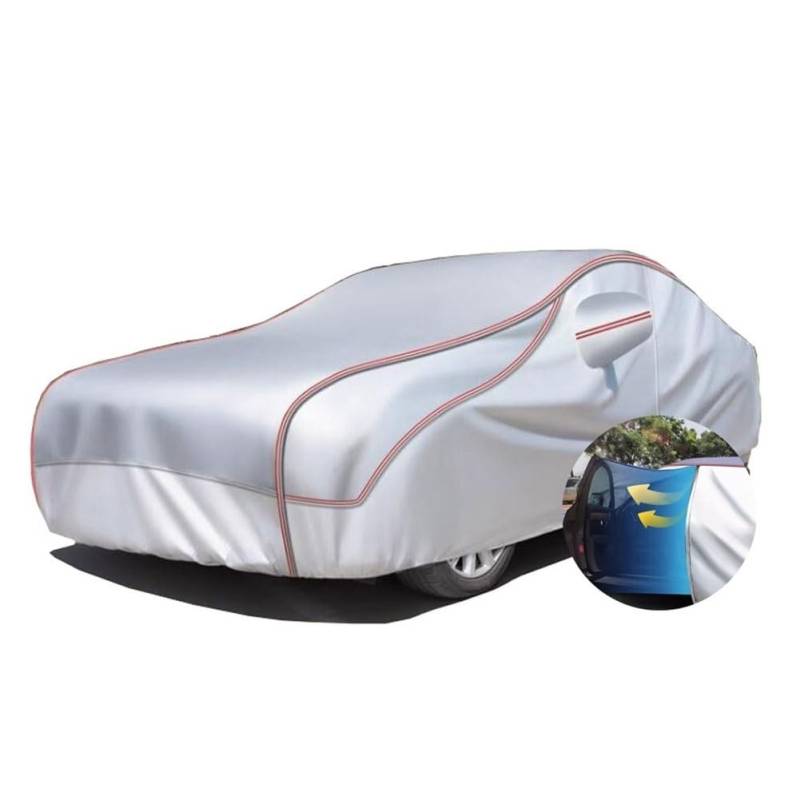 Autoabdeckung Anti-Hagel für Audi A4 B7 Cabrio (2006-2009),Autoplane maßgeschneiderte Baumwolle Outdoor-Schutzhülle Winddicht staubdicht UV-beständig mit Reißverschluss von TKHWIAO