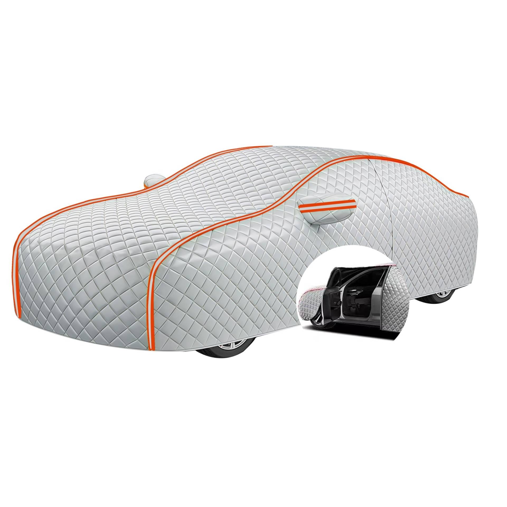 Verdickte Hagelschutz-Autoabdeckung für Smart Fortwo W451 W453 2016-2023, Hagels Kratzschutz Baumwollpad Allwetter Schnee, Regen, Wind, UV mit Reißverschluss Autoplane für den Außenbereich Verdickte Hagelschutz-Autoabdeckung für Smart Fortwo W451 W453 2016-2023, Hagels Kratzschutz Baumwollpad Allwetter Schnee, Regen, Wind, UV mit Reißverschluss Autoplane für den Außenbereich von TKHWIAO