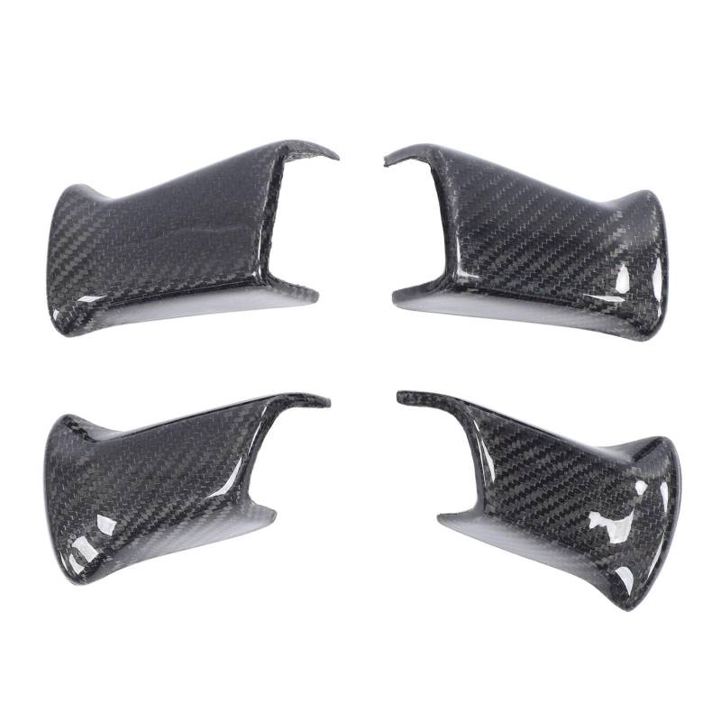 TKSE 4PCS Carbon Faserlenker Lenkradknopf -Trim Aufkleber Inner Decoration Frame Covers Kit für Gesandte Bravada 2002 Bis 2009 (Ohne Schlüsselloch) von TKSE