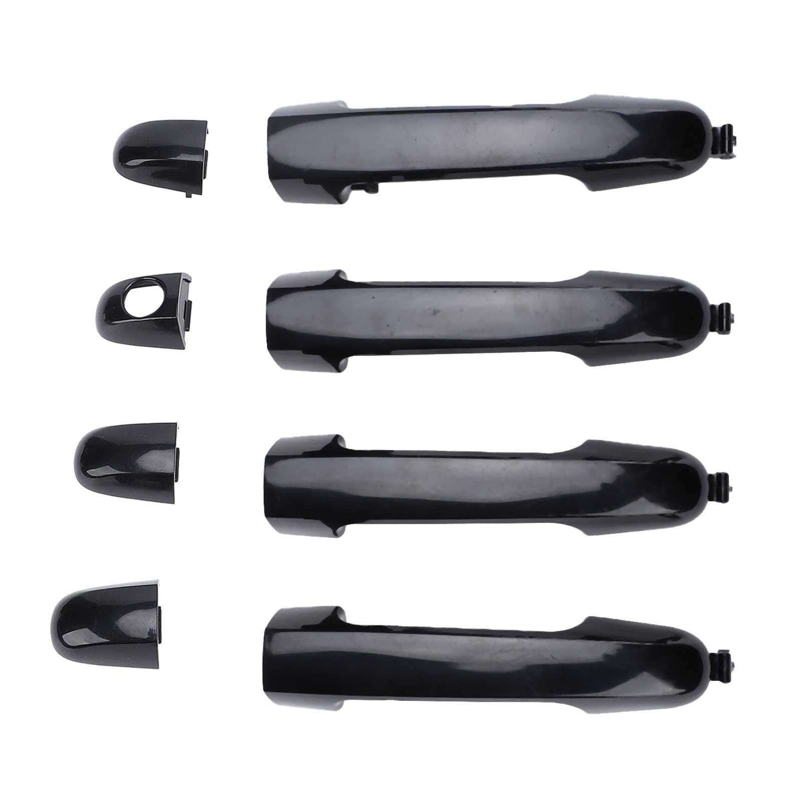 TKSE Außentürgriff,4 Stück Außentürgriff-Set 82651 2H000 Glänzend Schwarz Außentürgriffe mit Schlüsselloch vorne TKSE Außentürgriff,4 Stück Außentürgriff-Set 82651 2H000 Glänzend Schwarz Außentürgriffe mit Schlüsselloch vorne von TKSE