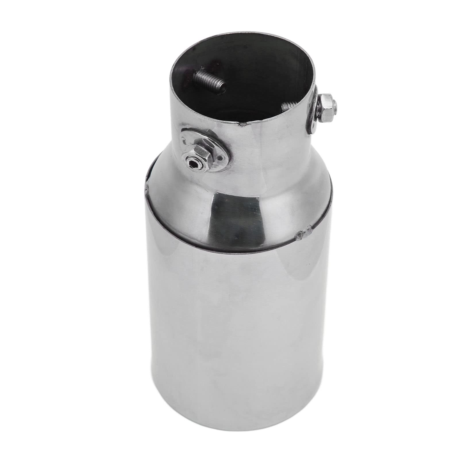 TKSE Edelstahl Auspuffendrohr, Auto Auspuffblende Edelstahl silbern hochglanzpoliert rund universell Endschalldämpfer Auspuffrohr für Autos 60 x 89mm TKSE Edelstahl Auspuffendrohr, Auto Auspuffblende Edelstahl silbern hochglanzpoliert rund universell Endschalldämpfer Auspuffrohr für Autos 60 x 89mm von TKSE