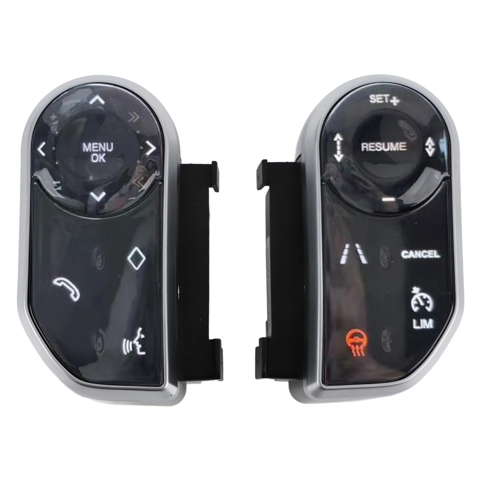 TKSE Paar Auto Lenkrad Knöpfe Schlüssels Teuerung Schalter für RangeRoverVogue HSE Sport Discovery 5 L405 L494 LR5 von TKSE