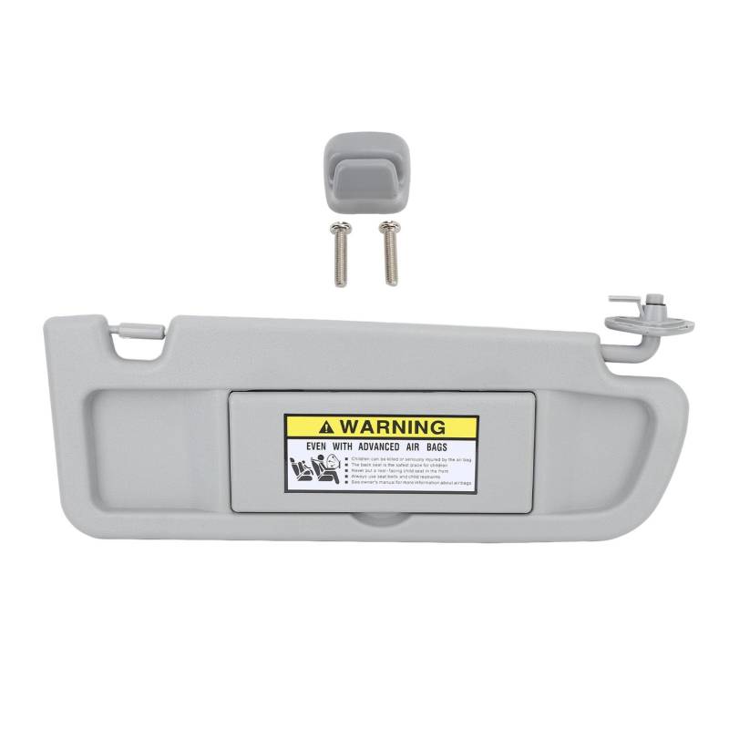 TKSE Sun Visor Grau Anti Blendung Klare Spiegel Sonnenschutz Visier mit Sonnenvisorclip für Hondacivic 2006 Bis 2011 (Rechte Beifahrerseite 83230 -SNA -A01ZC) von TKSE