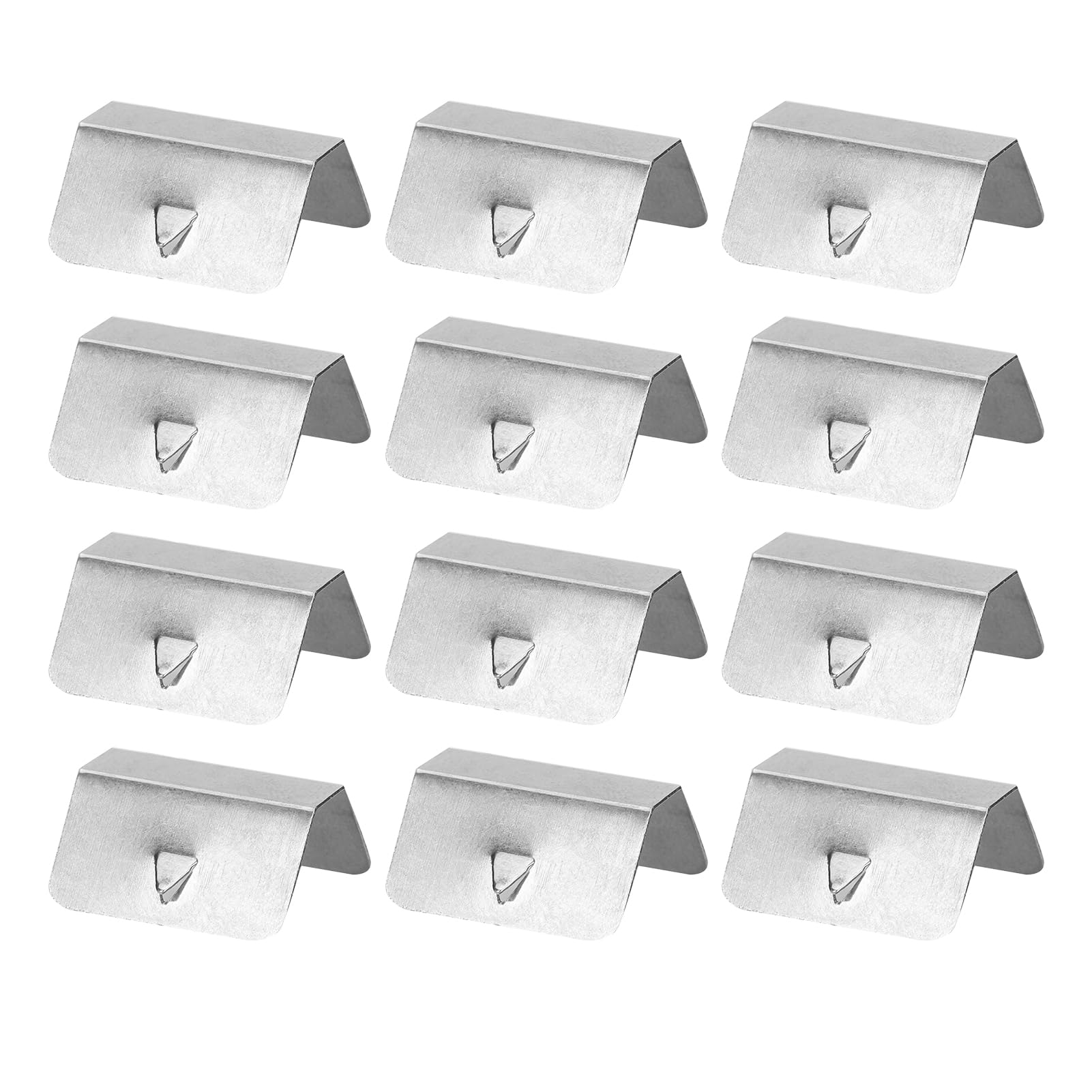 TKSE Windabweiser Clips, Universal Auto Wind Regenabweiser Kanal Edelstahl Befestigung Halteclips Set Regen Augenbrauen Clip Autozubehör(12pcs) von TKSE