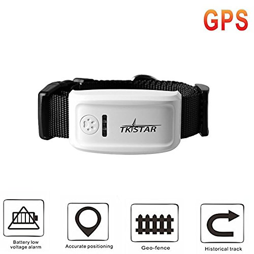 Mini GPS Tracker Hunde tkstar Haustiere, Mini GPS Tracker, Activity Tracker Zeit réél Aktivitäten-Monitor Erinnerungsfunktion mit eine kostenlose Online Tracking-Plattform von TKSTAR