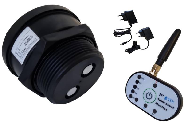 WiFi 2.4Ghz Wlan + 433Mhz Funk Füllstands-Anzeige Ultraschall Wasserstand-Sensor für Heiz-Öltank Wassertank Tank Zisterne für Smarthome APP TuYa SmartLife von TKSTAR