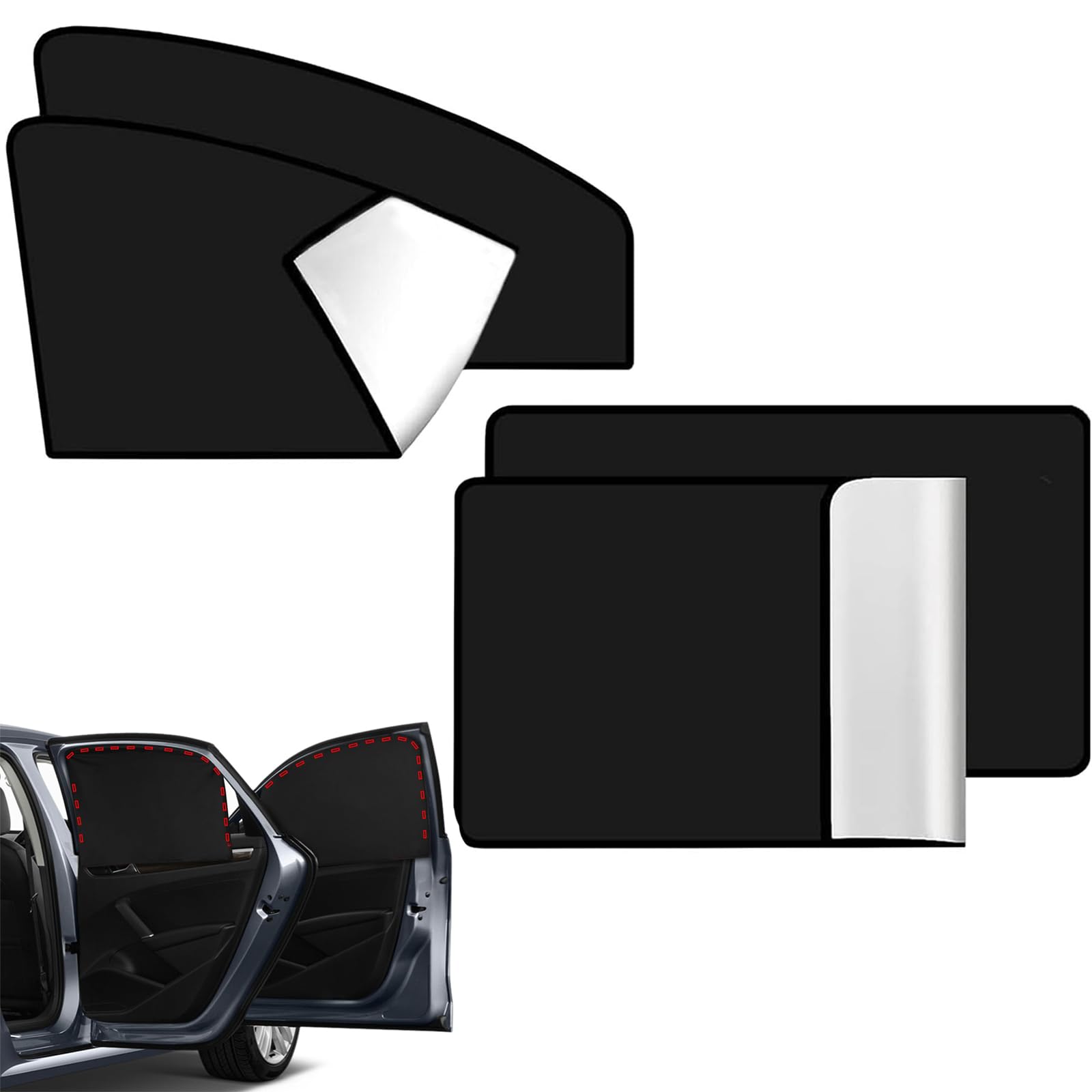 Sonnenschutz Auto Baby Magnetisch Auto Fenster Sonnenschutz Seitenscheibe Autofenster Kinder Vorhang mit UV Schutz, Autofenster Verdunkelung Kinder Hitzeschutz Universal, 4 Stück Sonnenschutz Auto Baby Magnetisch Auto Fenster Sonnenschutz Seitenscheibe Autofenster Kinder Vorhang mit UV Schutz, Autofenster Verdunkelung Kinder Hitzeschutz Universal, 4 Stück von TLDNZXY