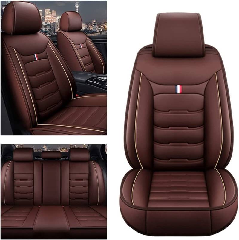 TLORA Auto Leder Sitzbezüge für Nissan Qashqai J10 J11 J12, Airbag kompatibel Allwetter Leder Komfortables sitzbezüge Autozubehör,D von TLORA