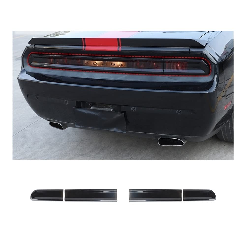 TMDGG ABS Auto Rücklicht Lampe Dekoration Abdeckung Aufkleber passend für Dodge Challenger 2009-2014 Außenzubehör Schwarz TMDGG ABS Auto Rücklicht Lampe Dekoration Abdeckung Aufkleber passend für Dodge Challenger 2009-2014 Außenzubehör Schwarz von TMDGG