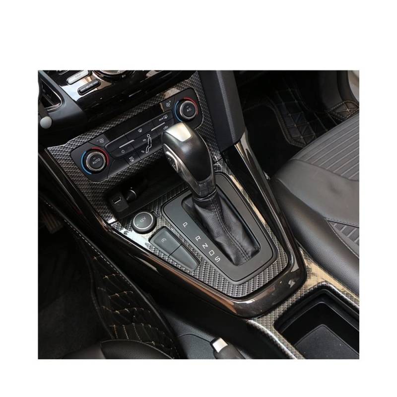 TMDGG Kompatibel mit Ford Focus 3 MK3 2015–2018 ST ABS Carbon Fiber Farbe Innenschaltung Panel Cover Trim Aufkleber LHD Zubehör von TMDGG