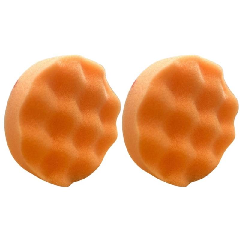 TMPpro 3M Polierpad orange - 80 mm Durchmesser, Hochwertiges Auto-Polierpad für präzises Polieren und professionelle Lackpflege (2) von TMPpro