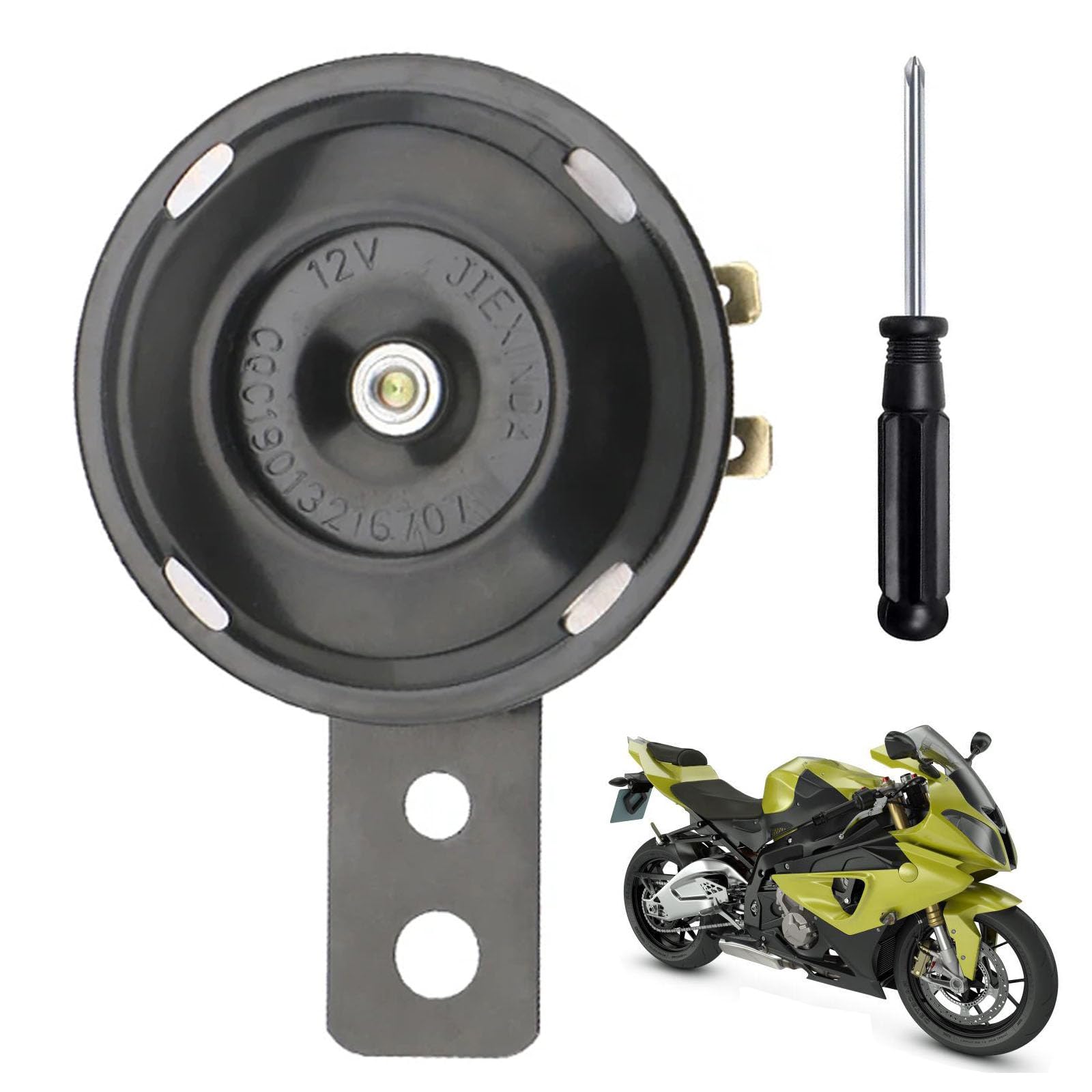 TMRBBesty Universal 12V Laut Horn, Schwarz, Metall, 105 dB, Für Roller, Motorrad, Auto & mehr TMRBBesty Universal 12V Laut Horn, Schwarz, Metall, 105 dB, Für Roller, Motorrad, Auto & mehr von TMRBBesty