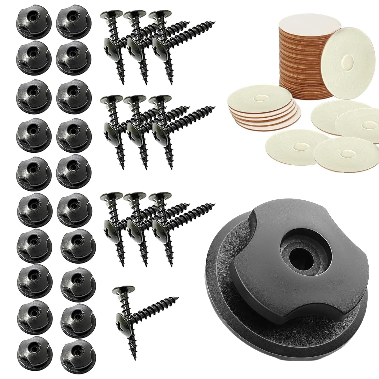 Anhängerplanen Anhänger netze Zubehör - Planenhaken Planenknöpfe für anhänger Befestigungsstück Kunststoff 20 Stück Schwarz 35mm mit Schrauben Spurenloser Klebstoff Anhängerplanen Anhänger netze Zubehör - Planenhaken Planenknöpfe für anhänger Befestigungsstück Kunststoff 20 Stück Schwarz 35mm mit Schrauben Spurenloser Klebstoff von TMRBBesty