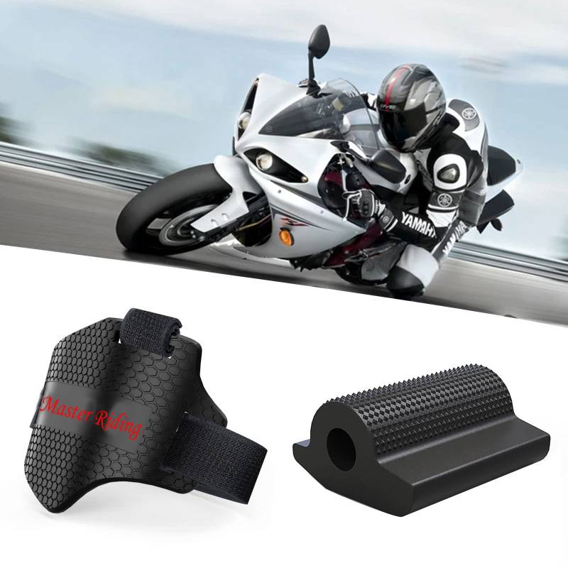 Motorrad Schuhabdeckung,Motorrad-Schuhschutz,Motorrad Schuhe Schaltschutz,Motorrad Gangschaltung Pad,Motorrad-Schaltschutz für Schuhe Stiefel Protector,2PCS von TMRBBesty