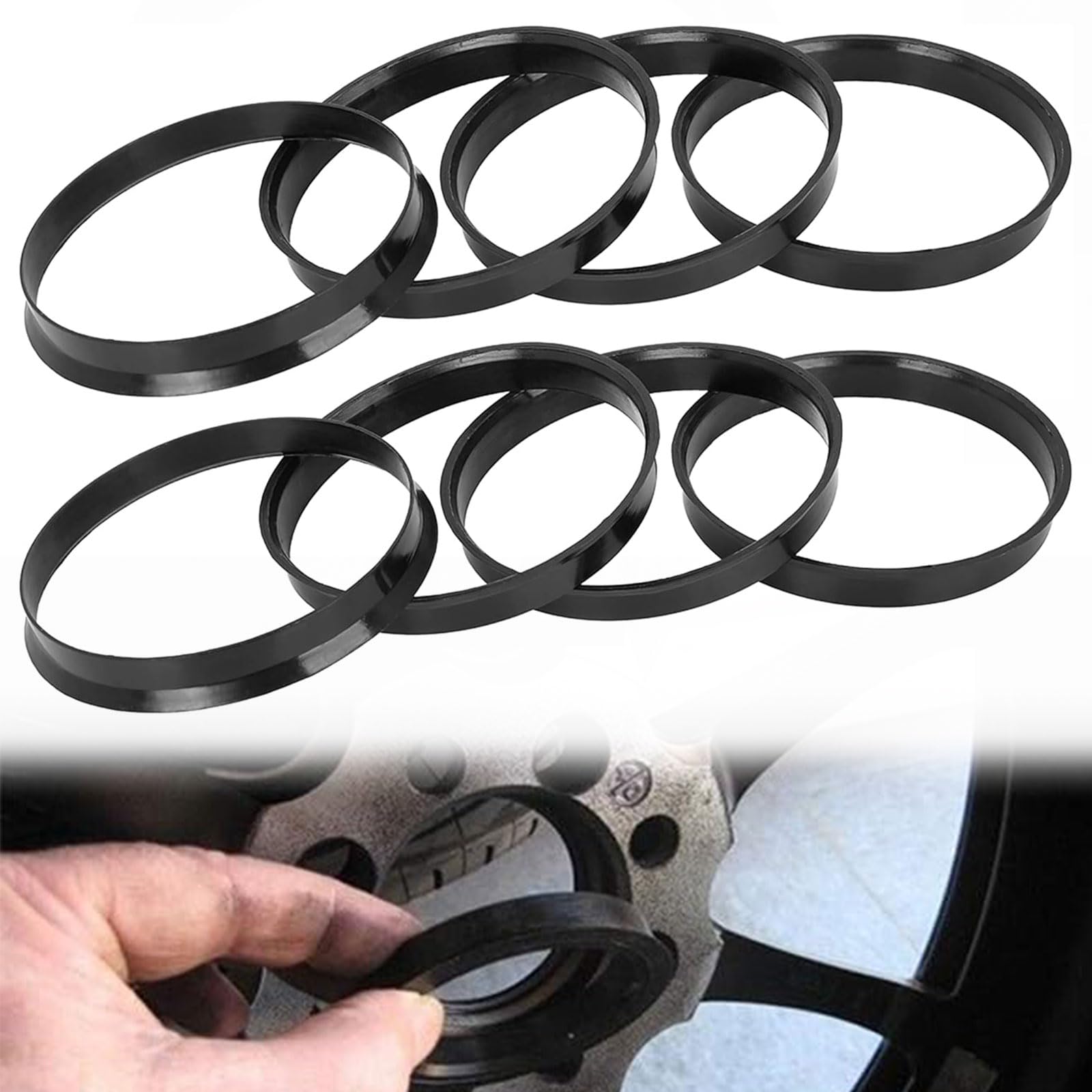 TMRBBesty Zentrierringe, Universal Ø66,5 auf Ø57,1, Schwarz,Kunststoff, 8 Stück Distanzringe Felgen, Kompatibel mit Benz, Audi, VW TMRBBesty Zentrierringe, Universal Ø66,5 auf Ø57,1, Schwarz,Kunststoff, 8 Stück Distanzringe Felgen, Kompatibel mit Benz, Audi, VW von TMRBBesty
