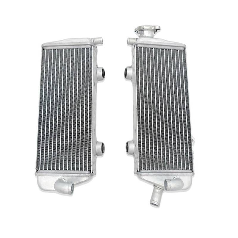 Motorrad Aluminium Kühler Links Rechts Motor Wasser Tank Kühler Kühlung Kühlmittel for 2007-2016 SX XC(Left and Right) von TMRRMGSG