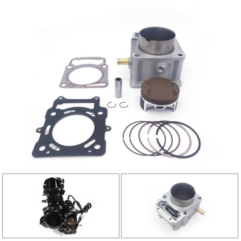 Motorrad Modifikation Zylinder Kit for ZS174MN-5 NB300 NB350 Motor Teile 77mm Zylinder Block Kolben Ring Dichtung von TMRRMGSG