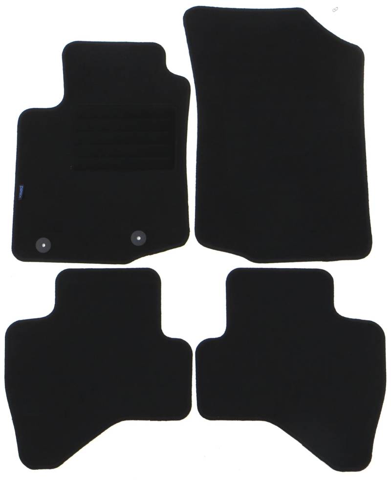 TN Profimatten Autoteppich fr Citroen C1 ab 2014 - Hochwertiger Velours, Schwarz von TN Profimatten