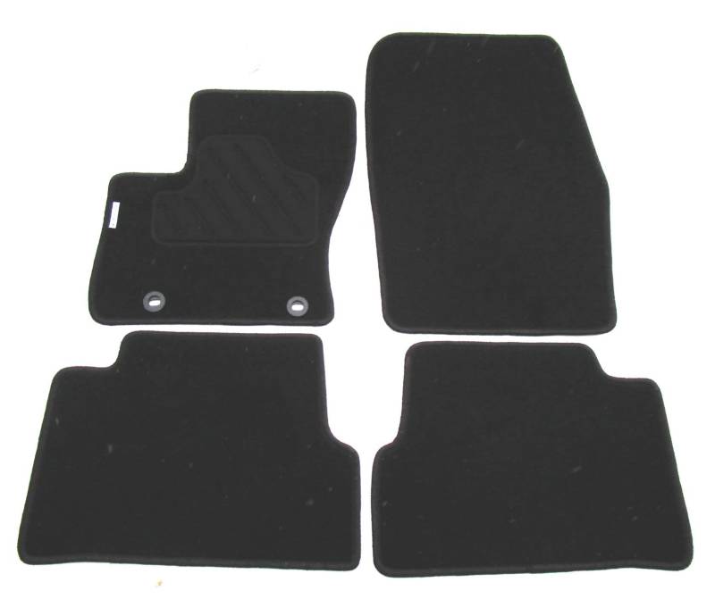 TN Profimatten Autoteppiche für Ford C-Max (2010-2015), Schwarz, Velours, Polypropylen (Nadelfilz) mit Rückenbeschichtung, Fahrzeugspezifische Passform, Passt für Ford C-Max (2010-2015), Autoteppich von TN Profimatten