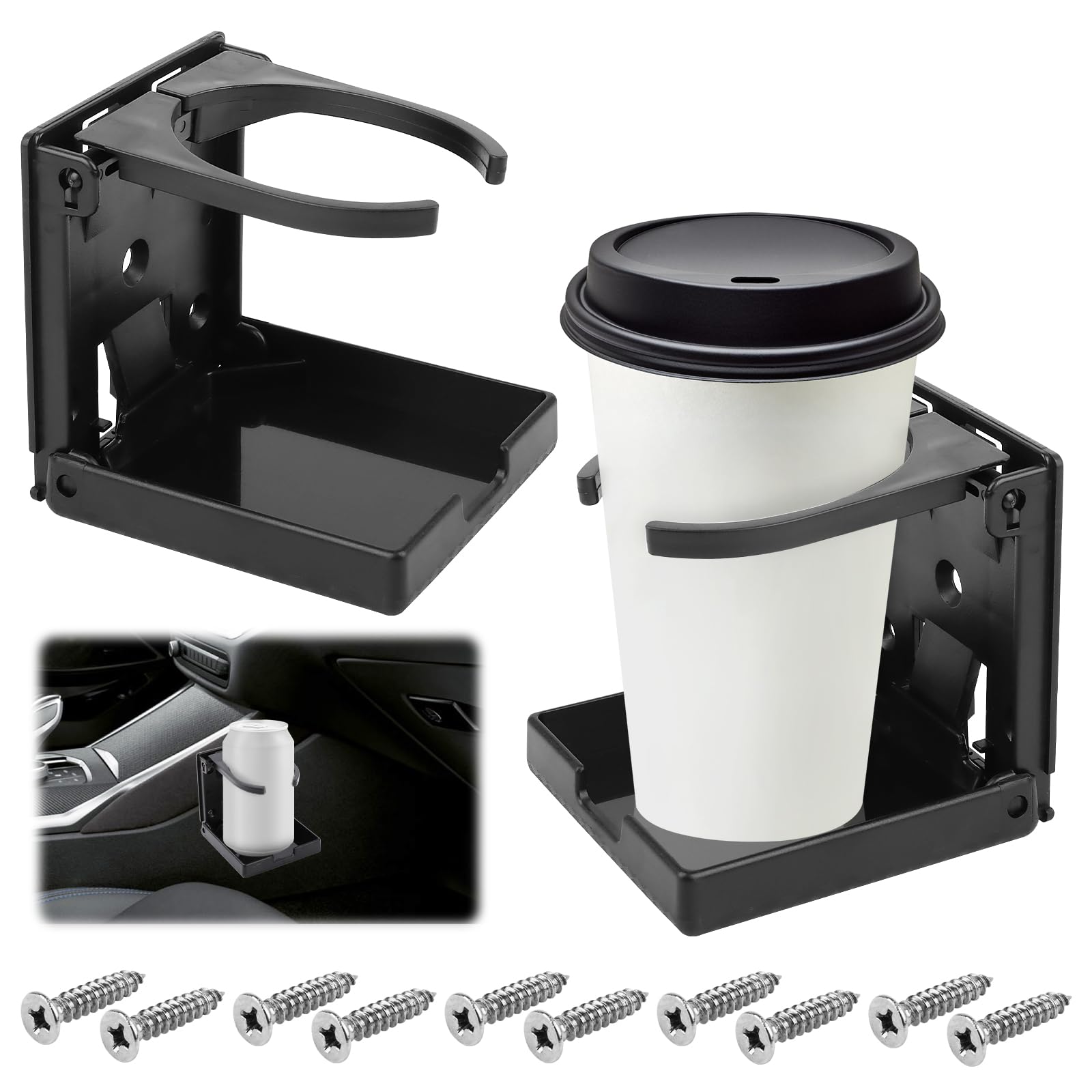 TNOMSNO Getränkehalter Auto, 2 Stück Klappbar Becherhalter, Klappbar Getränkehalter Flaschenhalter Boot Zubehör Tassenhalter, Universal Dosenhalter Flaschenhalter Tassenhalter Cup Holders für Boot TNOMSNO Getränkehalter Auto, 2 Stück Klappbar Becherhalter, Klappbar Getränkehalter Flaschenhalter Boot Zubehör Tassenhalter, Universal Dosenhalter Flaschenhalter Tassenhalter Cup Holders für Boot von TNOMSNO