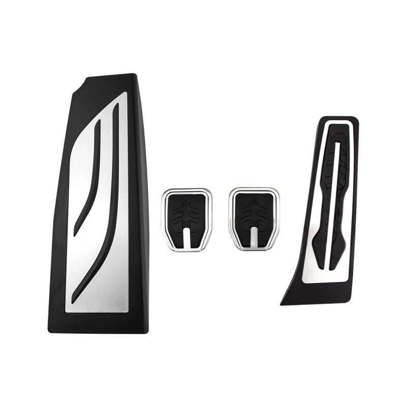 Fußstütze Bremse Für E60 E61 E63 E64 E70 2004 2005 2006 2007 2008 2009 2010 LHD Auto Pedale Gas Bremse Accelerator Fuß Rest Pedal Abdeckung Pedalkappen Abdeckung(4Pcs MT with rest) von TNTGEBFVBG