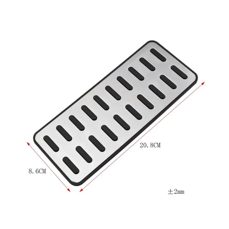 Fußstütze Bremse Für Hyundai Für I20 BC3 2020 2021 2022 2023 2024 Gaspedal Bremse Kein Bohren Restfoot Pedal Autoteile Auto Pedale Abdeckung Pad Pedalkappen Abdeckung(1 pcs) von TNTGEBFVBG