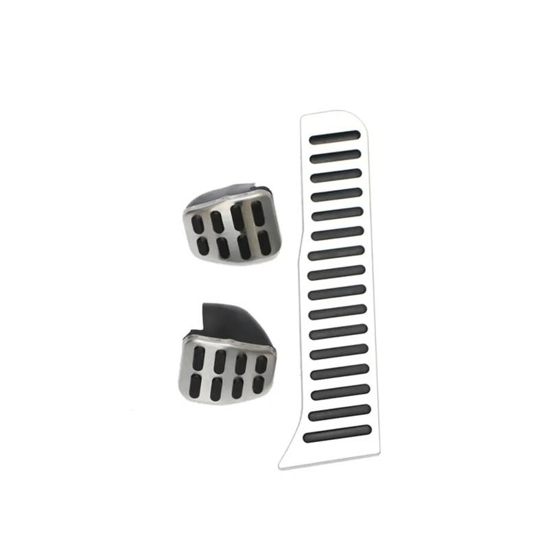 Fußstütze Bremse Für Jetta Für MK6 2012 2013 2014 2015 2016 2017 LHD Pedale Edelstahl Auto Kraftstoff Gas Pedal Abdeckung Pads Fußstütze Pedalkappen Abdeckung(MT without Rest) von TNTGEBFVBG
