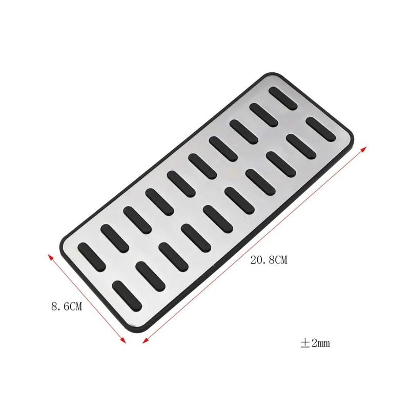 Fußstütze Bremse Für Kia KX7 Für Forte Für XCEED 2018 2019 Gas Kraftstoff Bremspedal Pads Abdeckung Sport Pedale Pedalkappen Abdeckung(1PC Rest) von TNTGEBFVBG