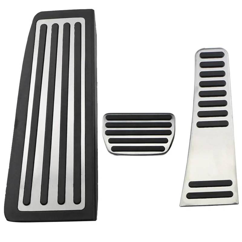 Fußstütze Bremse Für Volvo Für XC60 2017 2018 2019 2020 2021 Auto Gaspedal Bremspedal Fußstütze Pedal Platte Abdeckung Pedalkappen Abdeckung(AT with rest pedal) von TNTGEBFVBG