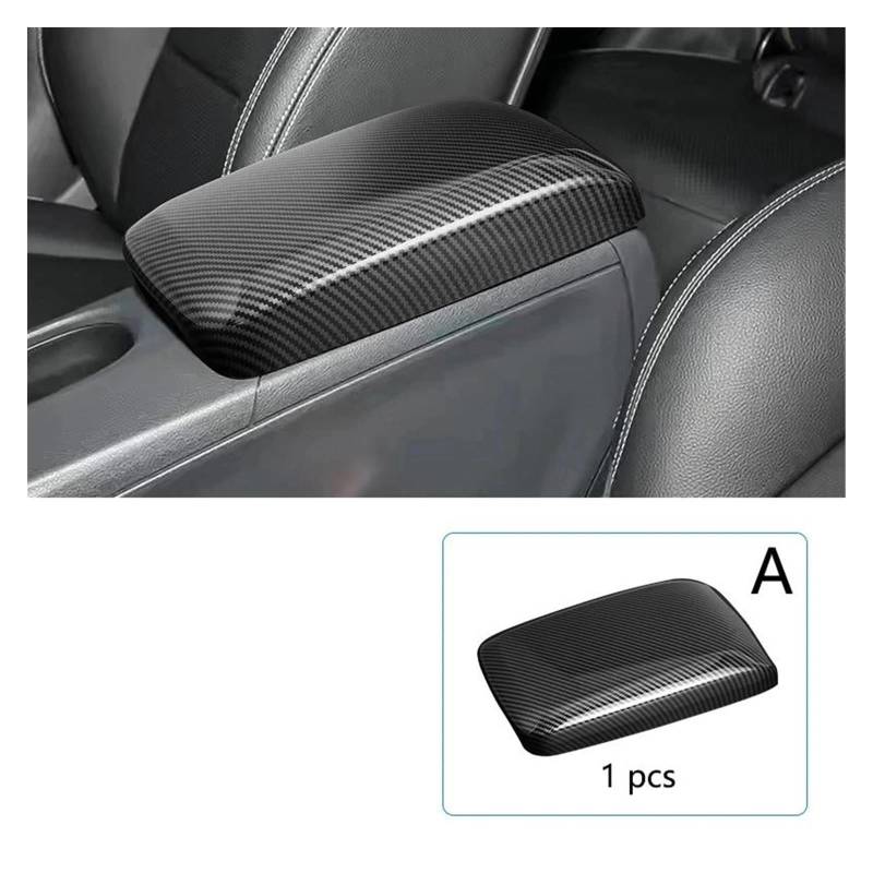 Interieur Zubehör Für Benz Für A-Klasse Für B-Klasse Für W176 Für GLA Für X156 Für CLA Für W246 Car Center Console Armlehne Box Panel Carbon Fiber Texture Trim Cover Auto Mittelkonsole Interieur(Carbo von TNTGEBFVBG