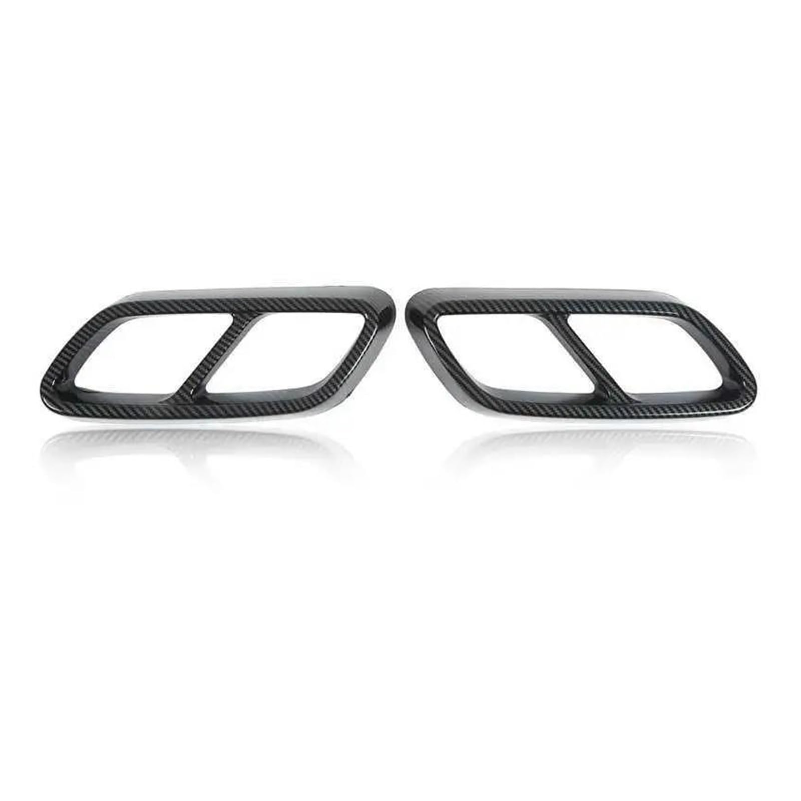 Interieur Zubehör Für Benz Für C-Klasse Für W206 2021 Hinten Auspuff Schwanz Abdeckung Trim Ersatz Auto Mittelkonsole Interieur(Carbon Fiber Style) von TNTGEBFVBG