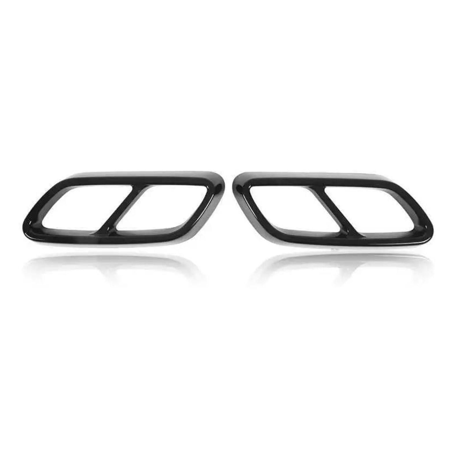 Interieur Zubehör Für Benz Für C-Klasse Für W206 2021 Hinten Auspuff Schwanz Abdeckung Trim Ersatz Auto Mittelkonsole Interieur(Glossy Black) von TNTGEBFVBG
