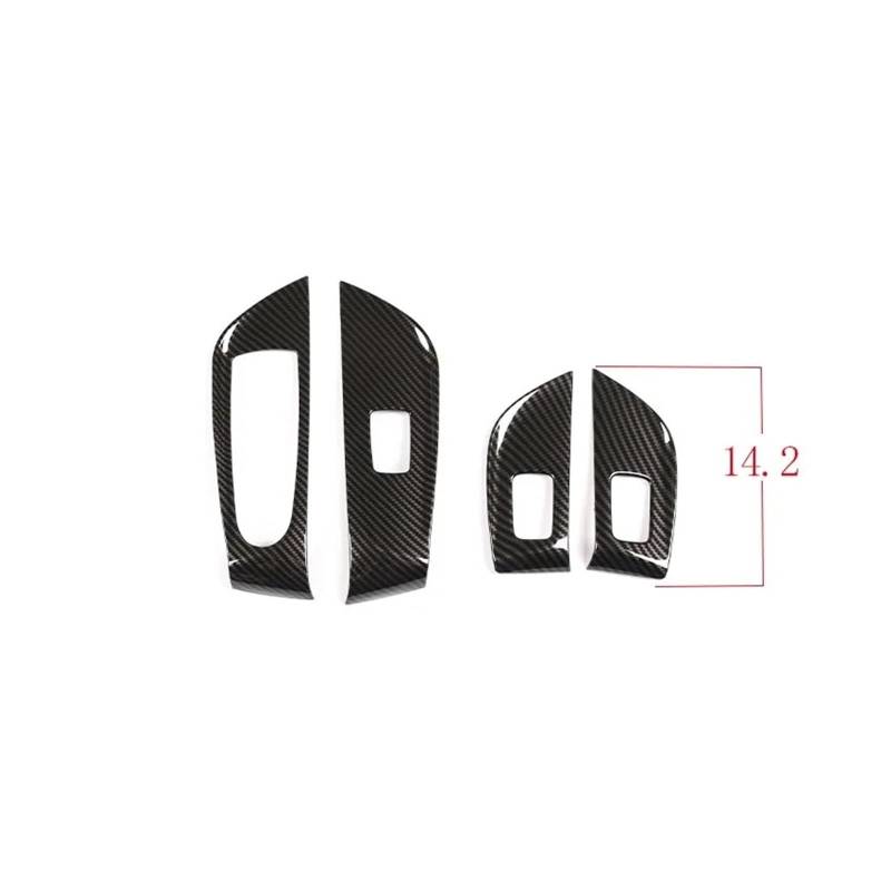Interieur Zubehör Für Benz Für E Klasse Für W213 Für W 213 2016-2020 2021 2022 Auto Zubehör 2 Stile LHD Auto Fensterheber Schalter Panel Abdeckung Trim Auto Mittelkonsole Interieur(Carbon Fiber-C) von TNTGEBFVBG