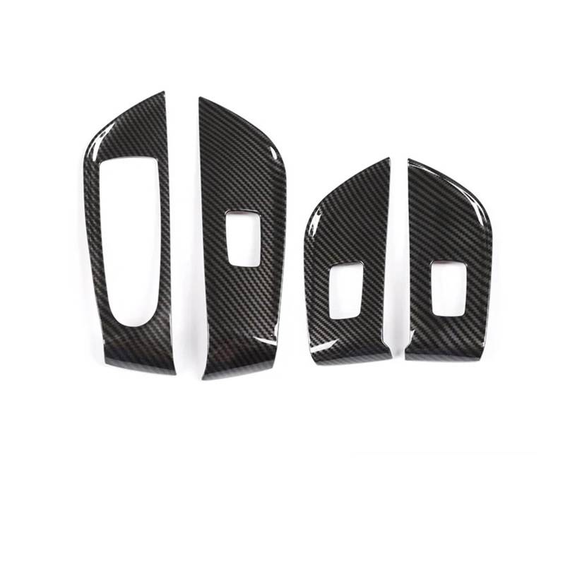 Interieur Zubehör Für Benz Für E Klasse Für W213 Für W 213 2016-2020 2021 2022 Auto Zubehör 2 Stile LHD Auto Fensterheber Schalter Panel Abdeckung Trim Auto Mittelkonsole Interieur(Carbon Fiber-B) von TNTGEBFVBG