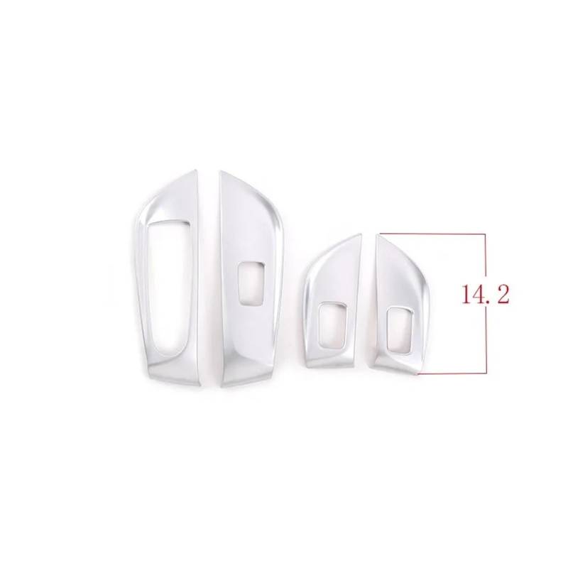 Interieur Zubehör Für Benz Für E Klasse Für W213 Für W 213 2016-2020 2021 2022 Auto Zubehör 2 Stile LHD Auto Fensterheber Schalter Panel Abdeckung Trim Auto Mittelkonsole Interieur(Silver-C) von TNTGEBFVBG