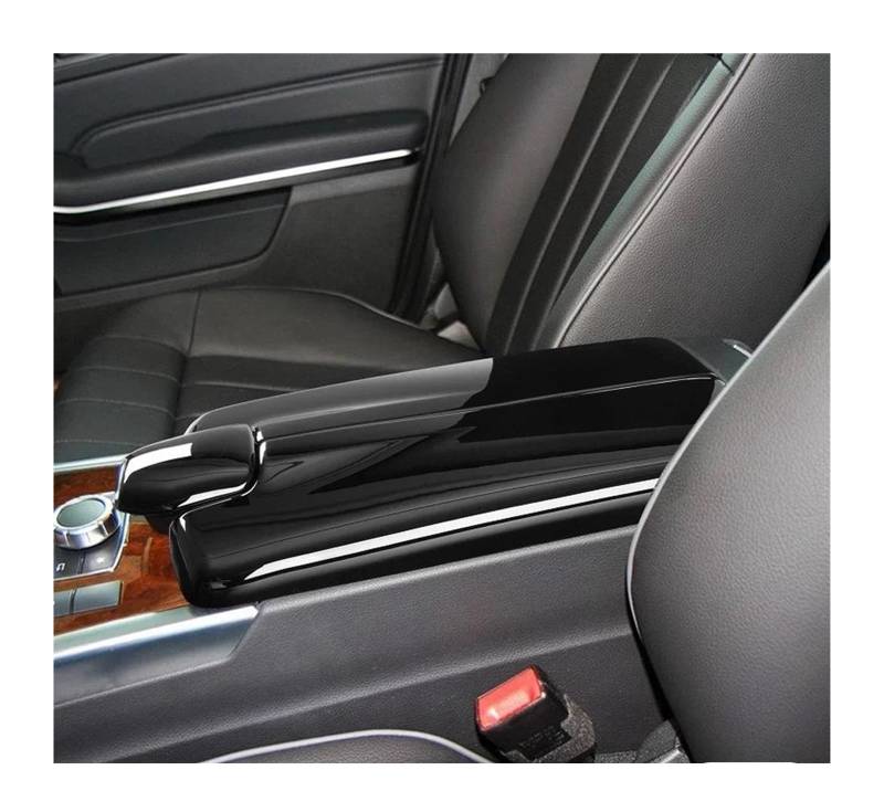 Interieur Zubehör Für Benz Für W212 Für W218 Für E200 Für E260 Für E300 Für CLS260 LHD Auto Zentrale Steuerung Armlehne Lagerung Box Panel Trim Abdeckung Rahmen Auto Mittelkonsole Interieur(Black) von TNTGEBFVBG