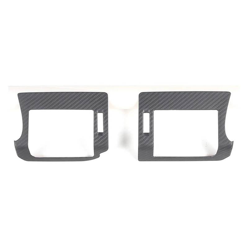 Interieur Zubehör Für Defender 110 Für Defender 130 2020-2021 2022 2023 Carbon Fiber Car Center Control Seite Air Outlet Rahmen Dekorative Aufkleber 2Pcs Auto Mittelkonsole Interieur(Matte) von TNTGEBFVBG