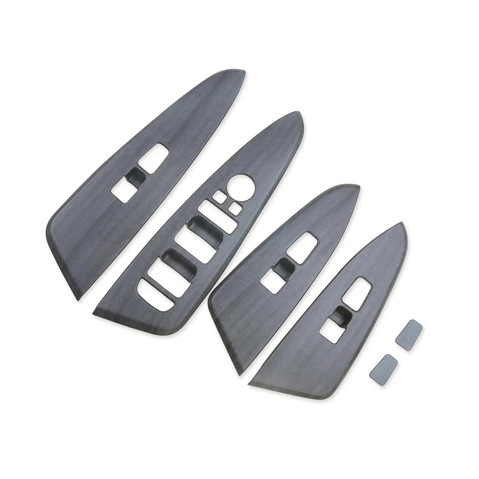 Interieur Zubehör Für KIA Für Sportage NQ5 2021 2022 2023 2024 Carbon Faser Auto Tür Armlehne Panel Fensterheber Schalter Taste Abdeckung Trim Zubehör Auto Mittelkonsole Interieur(Wood Grain) von TNTGEBFVBG