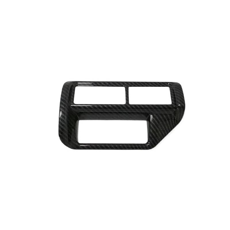 Interieur Zubehör Für Mitsubishi Für Eclipse Für Kreuz 2018 2019 2020 Carbon Fiber Innen Dashboard Schalter Abdeckung Trim Auto Mittelkonsole Interieur(White) von TNTGEBFVBG