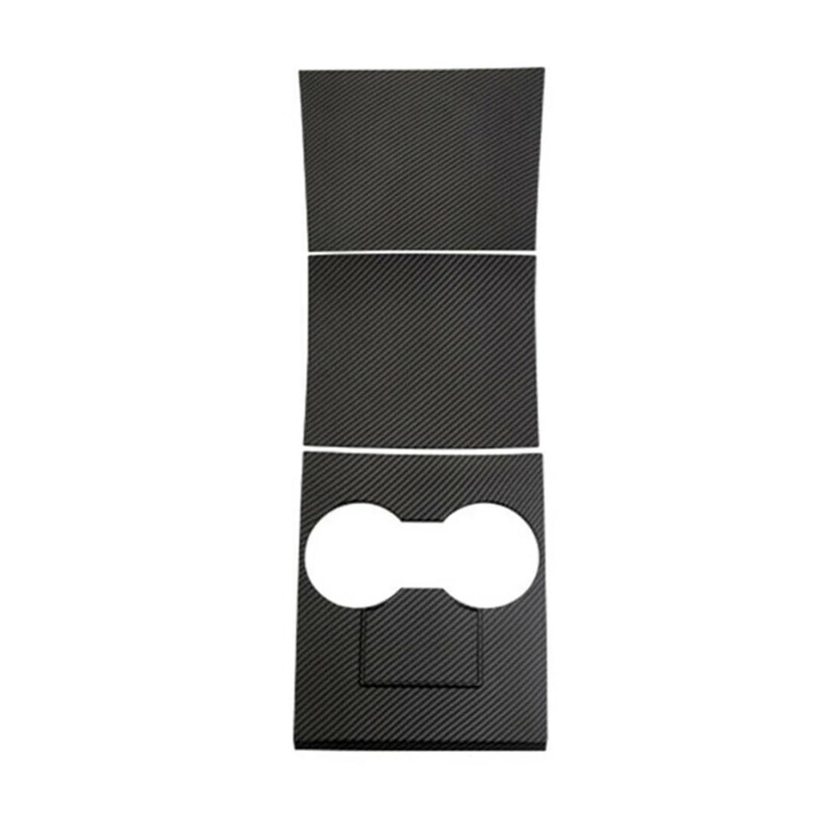 Interieur Zubehör Für Tesla Für Modell 3 2018-2019 2020 Center Konsole Kunststoff Geformte Abdeckung Klebstoff Borte Innen Dekor Änderung Auto Mittelkonsole Interieur(Matte Carbon) von TNTGEBFVBG
