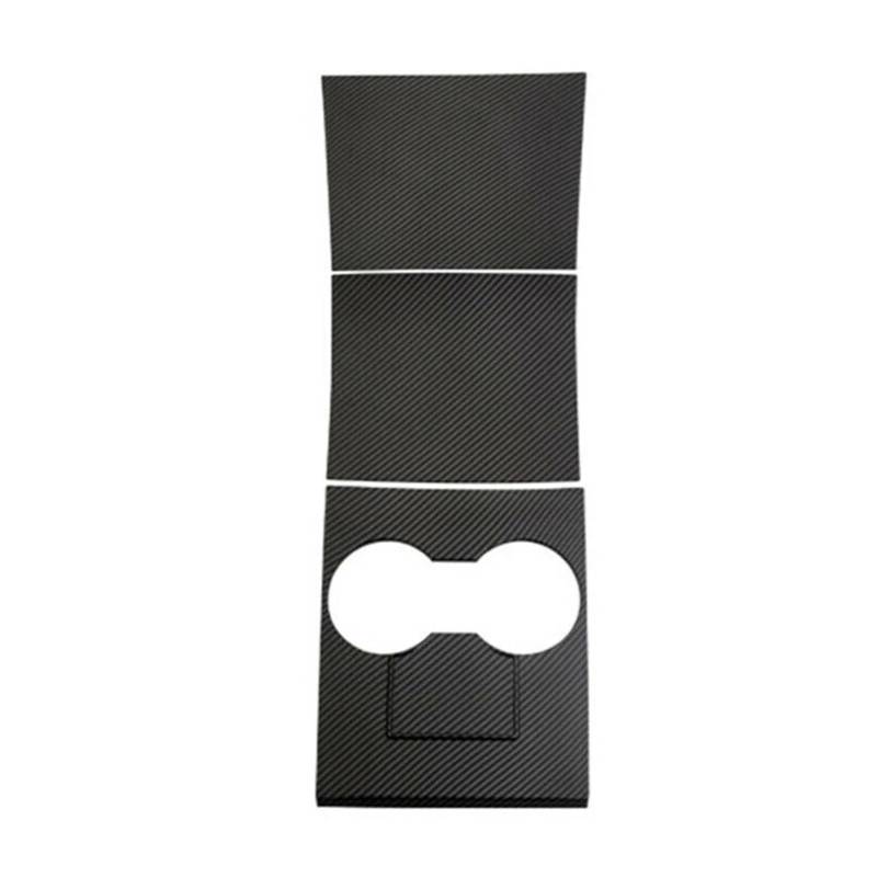 Interieur Zubehör Für Tesla Für Modell 3 2018-2019 2020 Center Konsole Kunststoff Geformte Abdeckung Klebstoff Borte Innen Dekor Änderung Auto Mittelkonsole Interieur(Matte Carbon) von TNTGEBFVBG