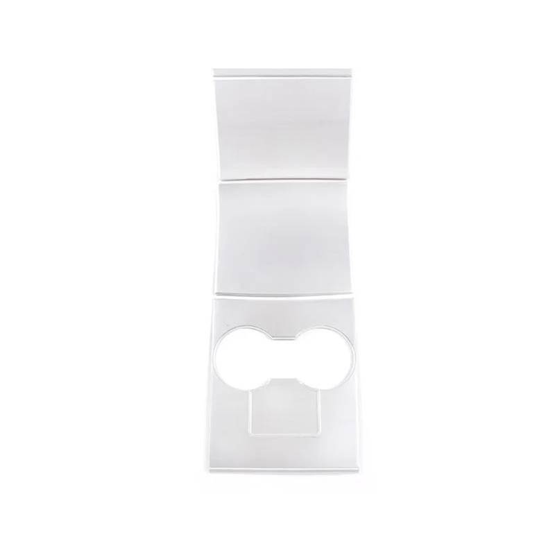 Interieur Zubehör Für Tesla Für Modell 3 2018-2019 2020 Center Konsole Kunststoff Geformte Abdeckung Klebstoff Borte Innen Dekor Änderung Auto Mittelkonsole Interieur(Pearl White) von TNTGEBFVBG