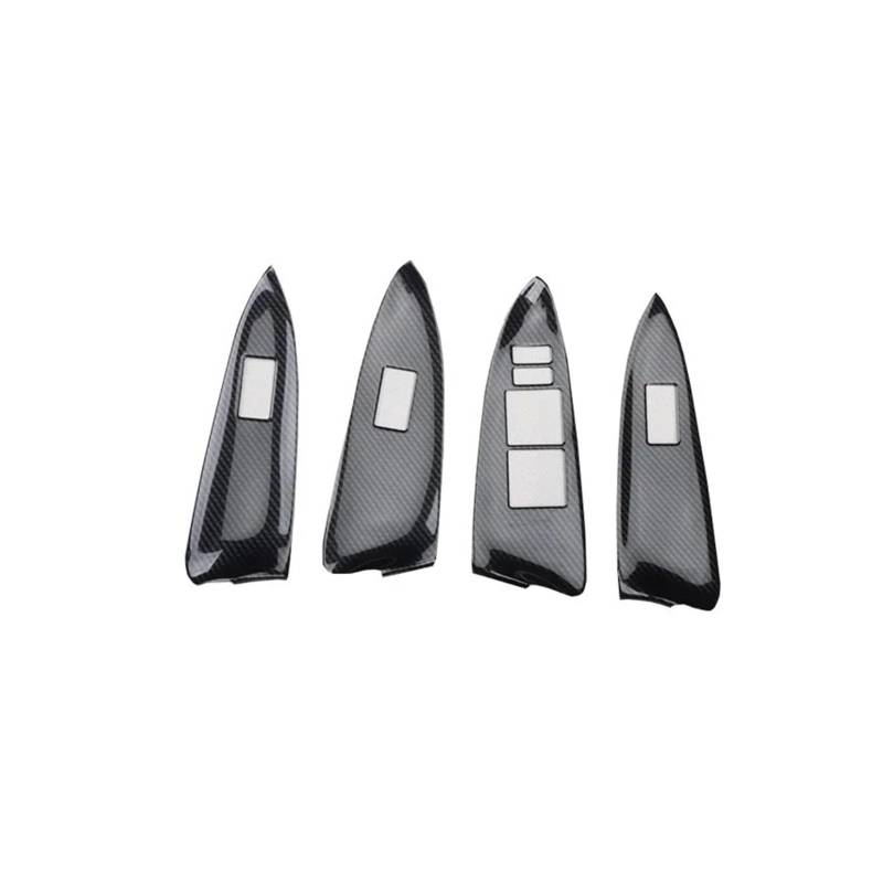 Interieur Zubehör Für Toyota Für Rav4 Für RAV 4 2006-2007 2008 2009 2010 2011 2012 Auto Carbon Faser Tür Armlehne Panel Fensterheber Schalter Rahmen Abdeckung Trim Auto Mittelkonsole Interieur(Left-ha von TNTGEBFVBG