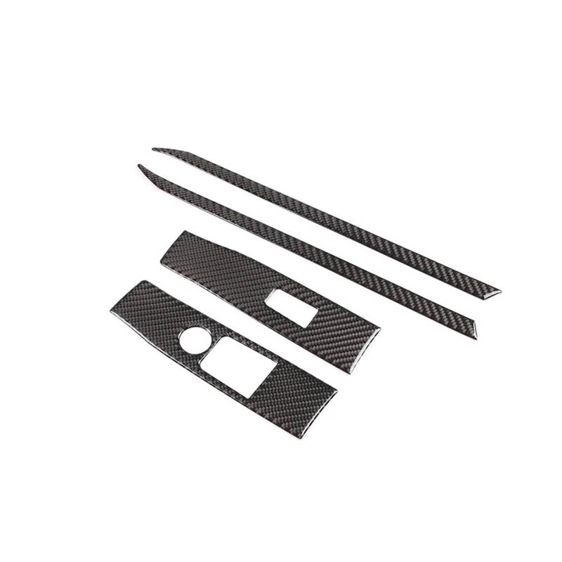 Interieur Zubehör Für Toyota Für Supra Für GR Für A90 Für A91 Für MK5 2019-2022 RHD Auto Weiche Carbon Faser Tür Fenster Schalter Taste Panel Rahmen Trim Zubehör Auto Mittelkonsole Interieur(Left hand von TNTGEBFVBG