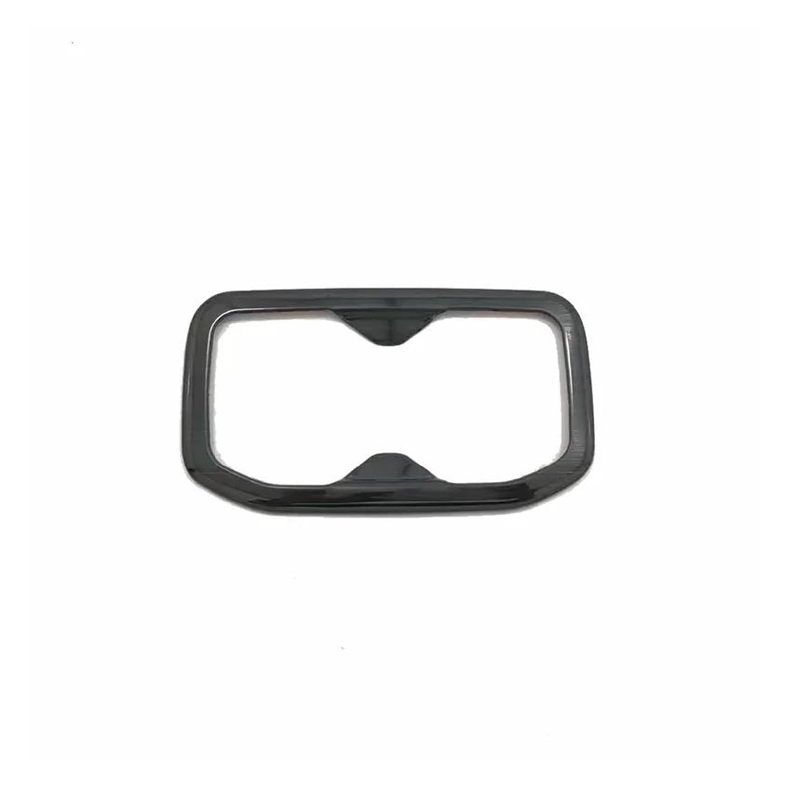 Interieur Zubehör Für Wuling Für Chevrolet Für Captiva 2021-2024 Innen Edelstahl Hinten Armlehne Wasser Tasse Slot Halter Rahmen Trim Dekoration Auto Mittelkonsole Interieur(Black) von TNTGEBFVBG