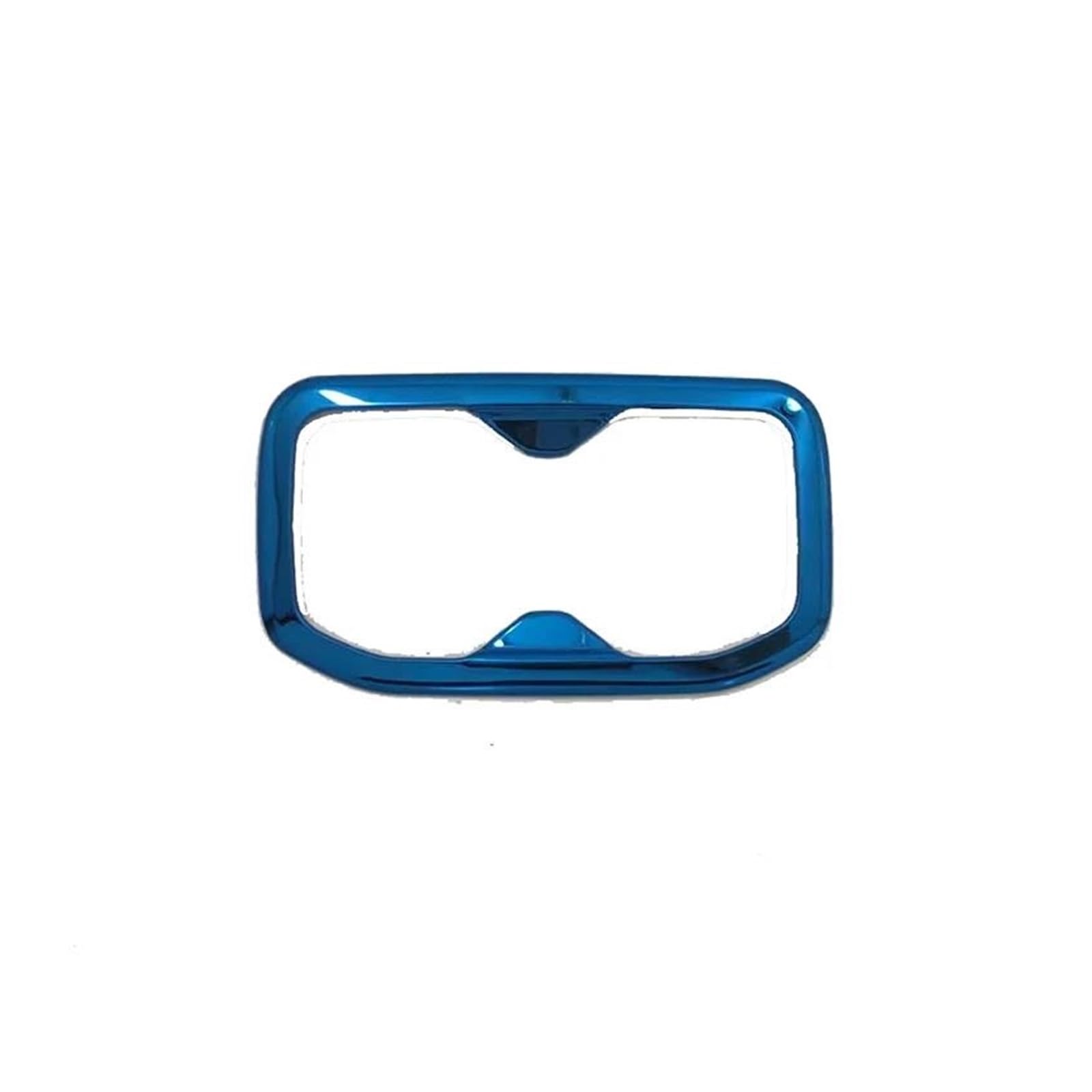 Interieur Zubehör Für Wuling Für Chevrolet Für Captiva 2021-2024 Innen Edelstahl Hinten Armlehne Wasser Tasse Slot Halter Rahmen Trim Dekoration Auto Mittelkonsole Interieur(Blue) von TNTGEBFVBG
